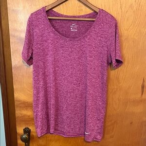 Nike Women's Short Sleeve Maroon Tee
